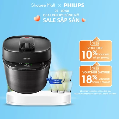 Nồi áp suất đa năng điện tử Philips HD2151 /66 nấu ngon trong 30 phút - Hàng Chính Hãng