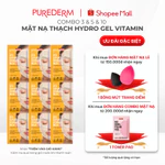[COMBO] Mặt Nạ Thạch Hydro Gel Purederm Vitamin C & E Dưỡng Sáng, Cấp Ẩm Phù Hợp Cho mọi loại da 24g (4134) — ảnh 1