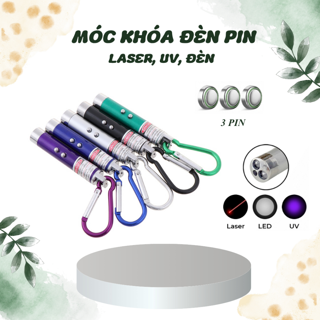 Móc Khóa đèn pin laze Mini Laser Thuyết Trình | Shopee Việt Nam