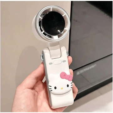 Quạt cầm tay Hello Kitty Quạt mini cầm tay Quạt tích điện USB Quạt cầm tay gấp gọn Quạt mini để bàn