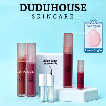 [HÀNG CÔNG TY] Son Kem Lì 3CE Mềm Mịn Lâu Trôi Blur Water Tint Kem Lì, Mịn Mượt Nhẹ Môi Duduhouse