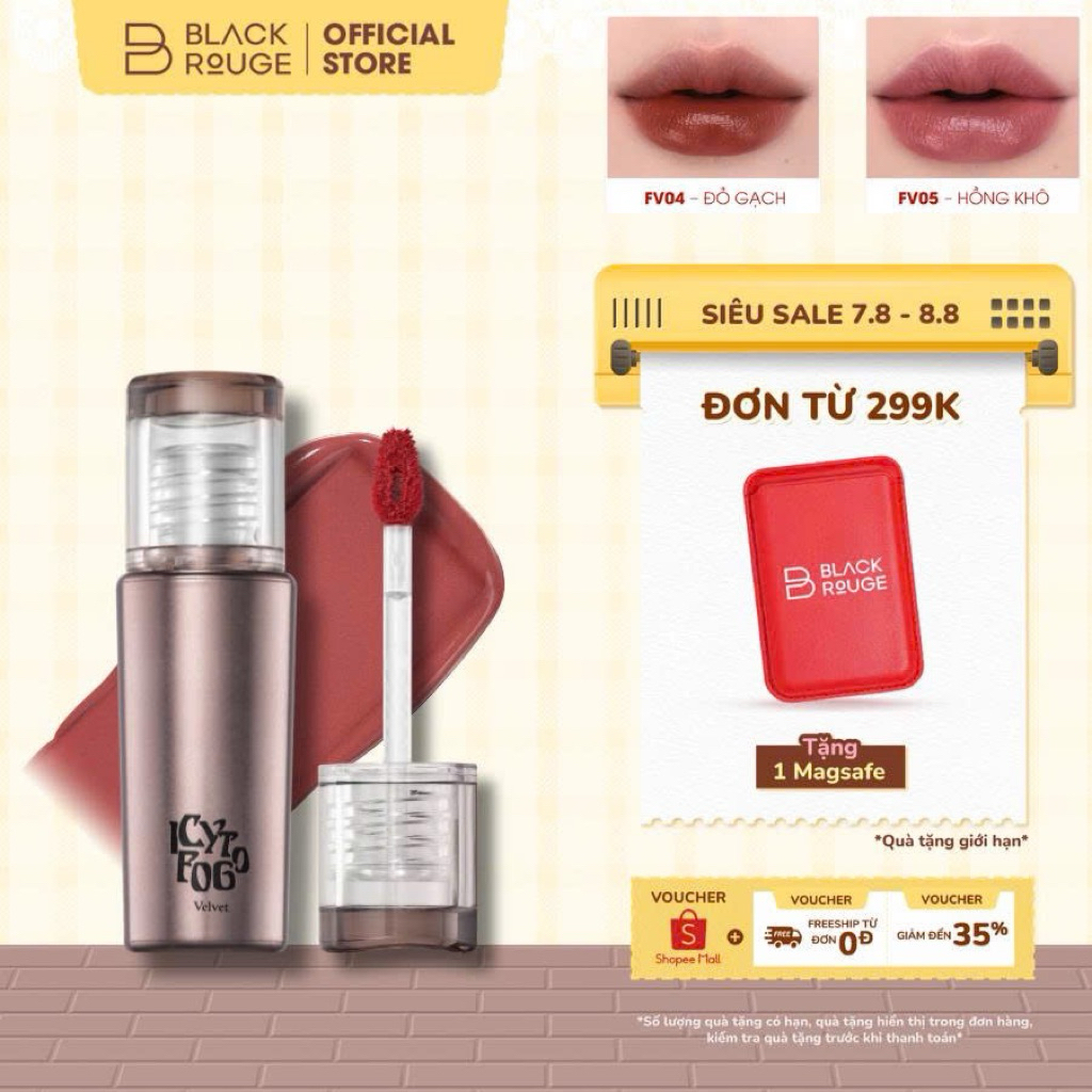Son Kem Black Rouge Icy To Fog Velvet Tint - 3.5g