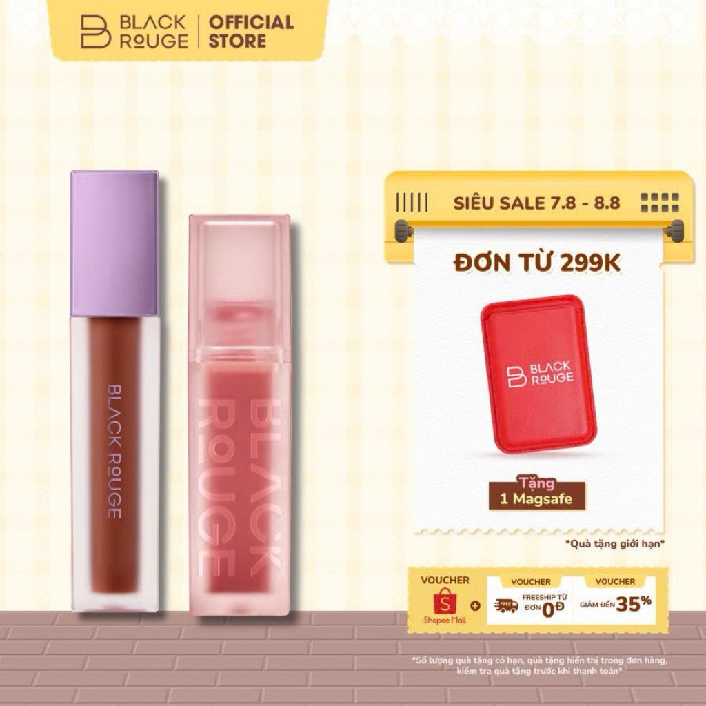 Combo 1 Son Kem Black Rouge A12 + DL06