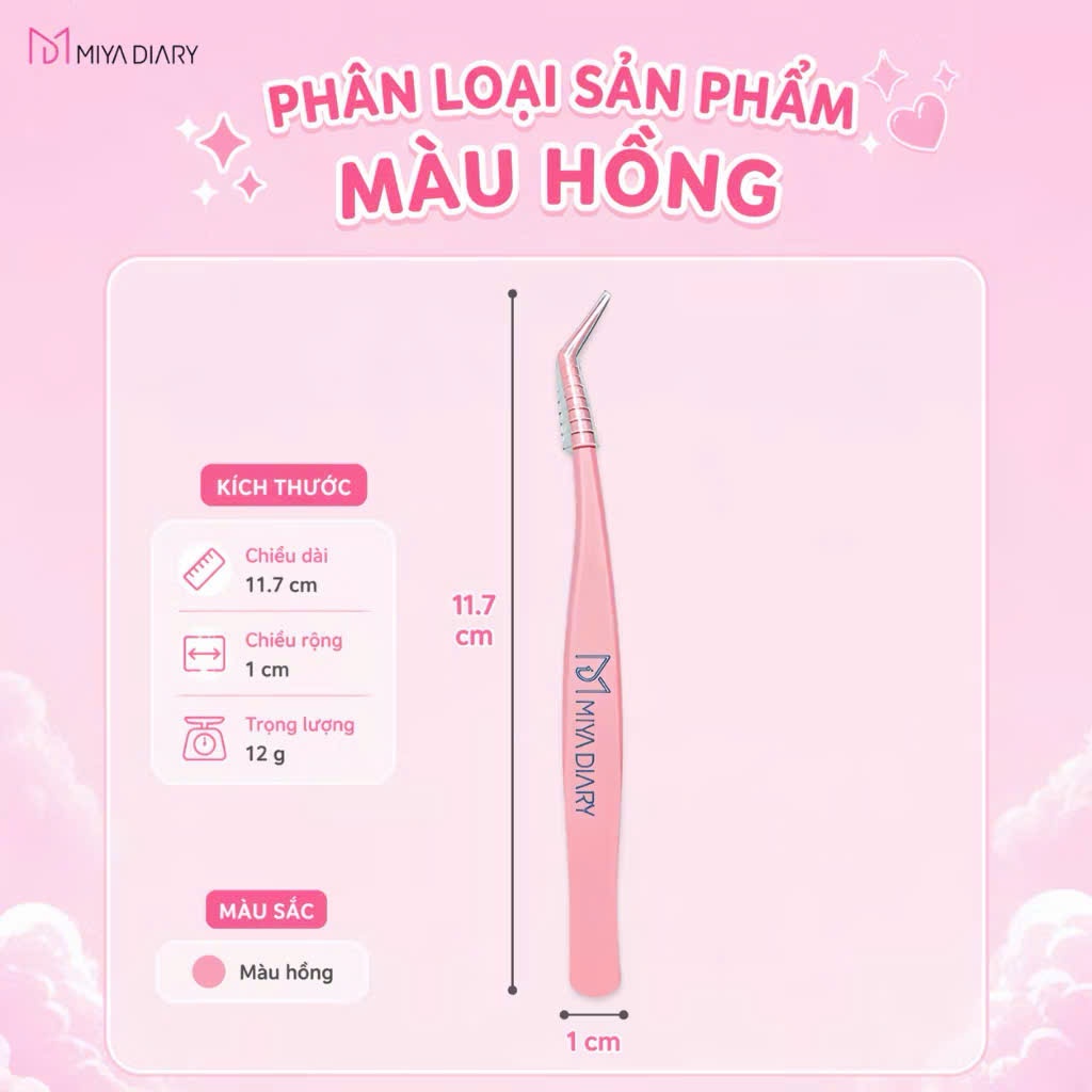 MIYA DIARY Nhíp Gắn Mi Chống Dính – Hạn Chế Dính Keo, Dễ Gắp Mi, Màu Ngẫu Nhiên | Minihouse | BigBuy360 - bigbuy360.vn