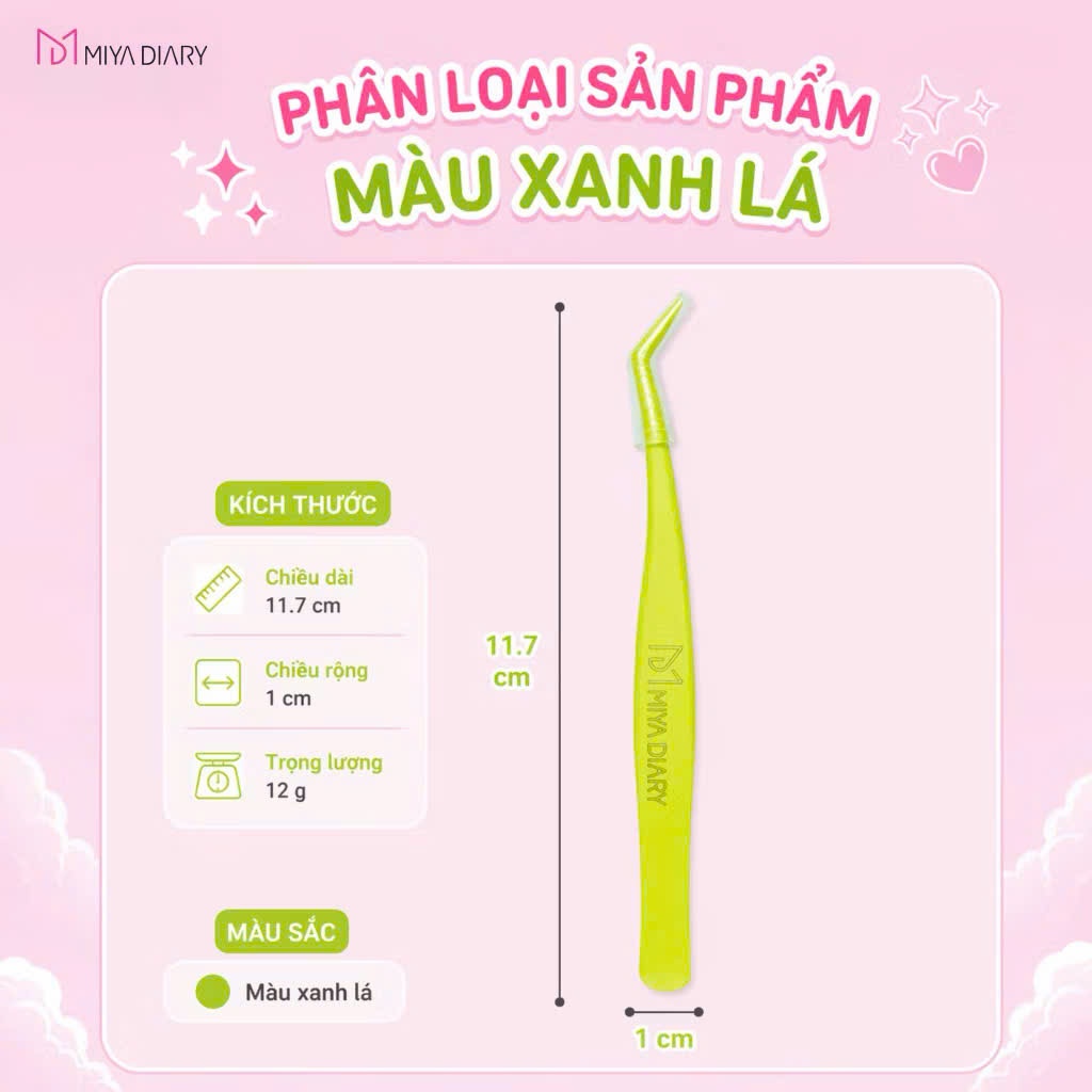MIYA DIARY Nhíp Gắn Mi Chống Dính – Hạn Chế Dính Keo, Dễ Gắp Mi, Màu Ngẫu Nhiên | Minihouse | BigBuy360 - bigbuy360.vn