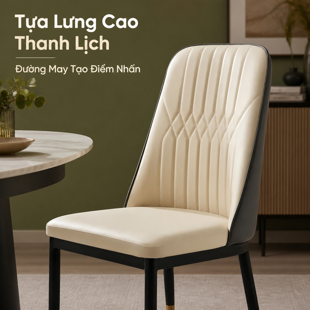 ALOVE Ghế ăn cao cấp phong cách Bắc Âu thiết kế tối giản thoải mái phù hợp phòng ăn cafe | BigBuy360 - bigbuy360.vn
