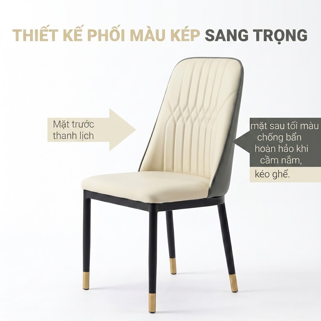 ALOVE Ghế ăn cao cấp phong cách Bắc Âu thiết kế tối giản thoải mái phù hợp phòng ăn cafe | BigBuy360 - bigbuy360.vn