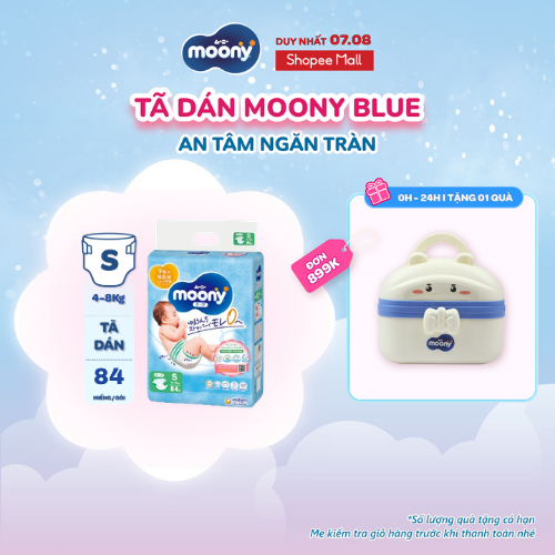 Tã dán cao cấp Moony NB/S/M/L - Nhập khẩu từ Nhật Bản