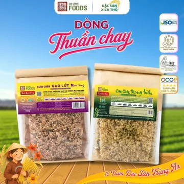 COMBO SIÊU HỜI Combo Cơm Cháy Thuần Chay Ăn Liền 1 Gói Muối Vừng 250g + 1 Gói Rong Biển 250g)- Ăn Kiêng, Healthy