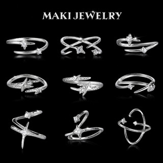Women's 925 Silver Ring, adjustable by Maki Jewely