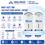 Máy Hút Ẩm Hòa Phát Funiki HDF1601 -  HDF1602 -  Công suất 16L/ngày, ion âm khử mùi, bánh xe 360° cho phòng ≤30m² — ảnh 1