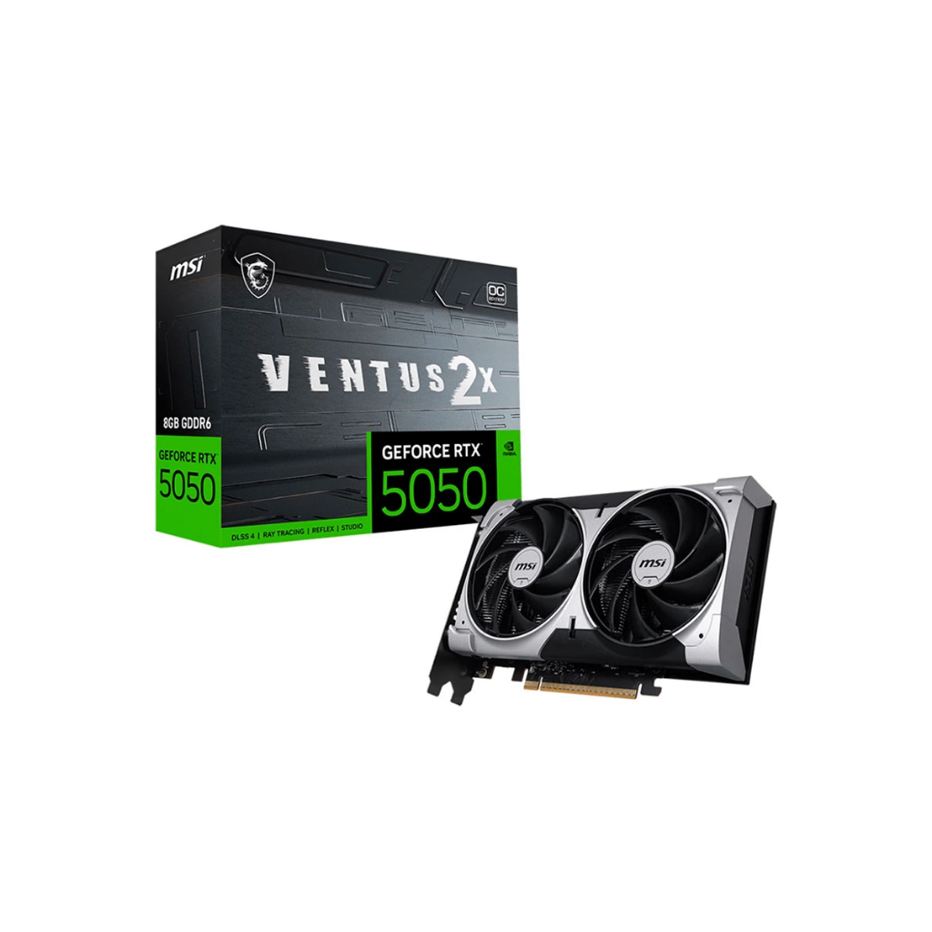 VGA MSI GeForce RTX 5050 VENTUS 2X OC 8GB GDDR6 128Bit PCIe Gen5 | BigBuy360 - bigbuy360.vn