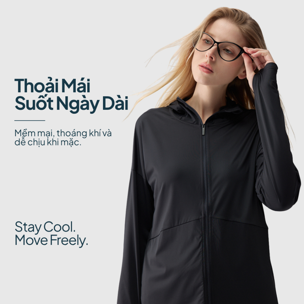 [Unisex] NEAU Áo Chống Nắng Nữ Gấp Gọn Nhẹ Mát Lạnh UPF50+ Dễ Mang Theo Đi Học Đi Làm Du Lịch OC001 | BigBuy360 - bigbuy360.vn