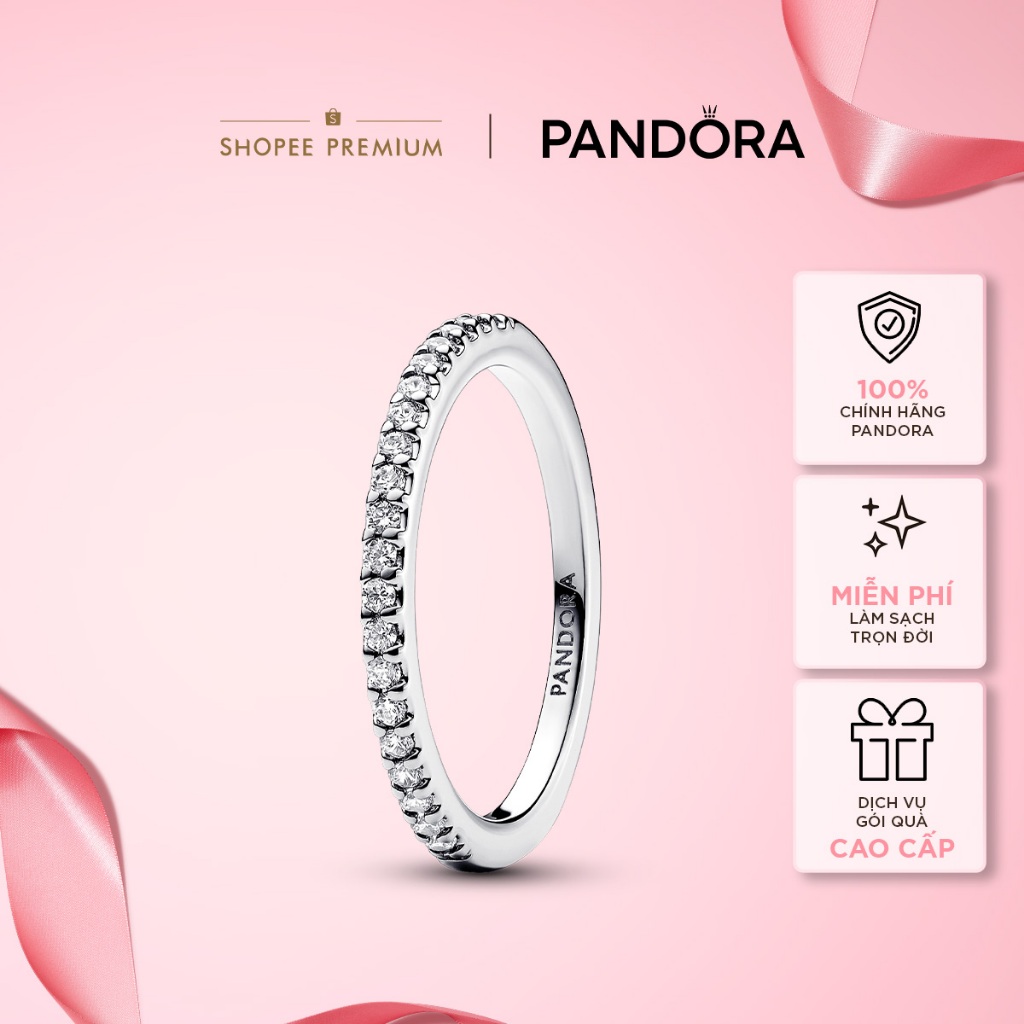 Nhẫn Pandora Timeless Bạc Đính Đá Nhỏ - Sparkling Band Ring