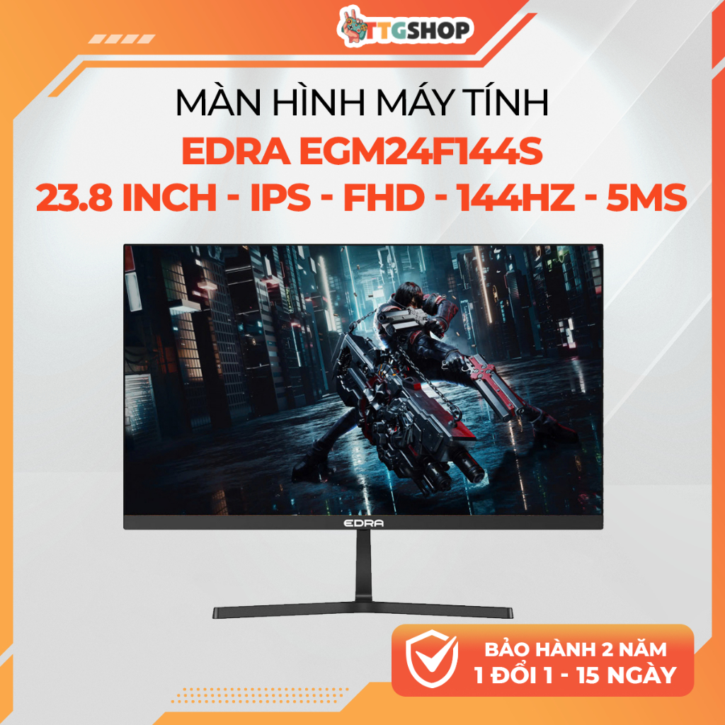Màn Hình EDRA EGM24F144S 23.8 Inch IPS FHD 144Hz 5ms HDMI VGA