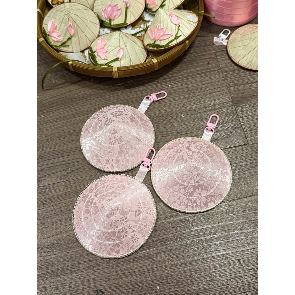 charm nón lá mini 9cm nhiều màu Bloomy