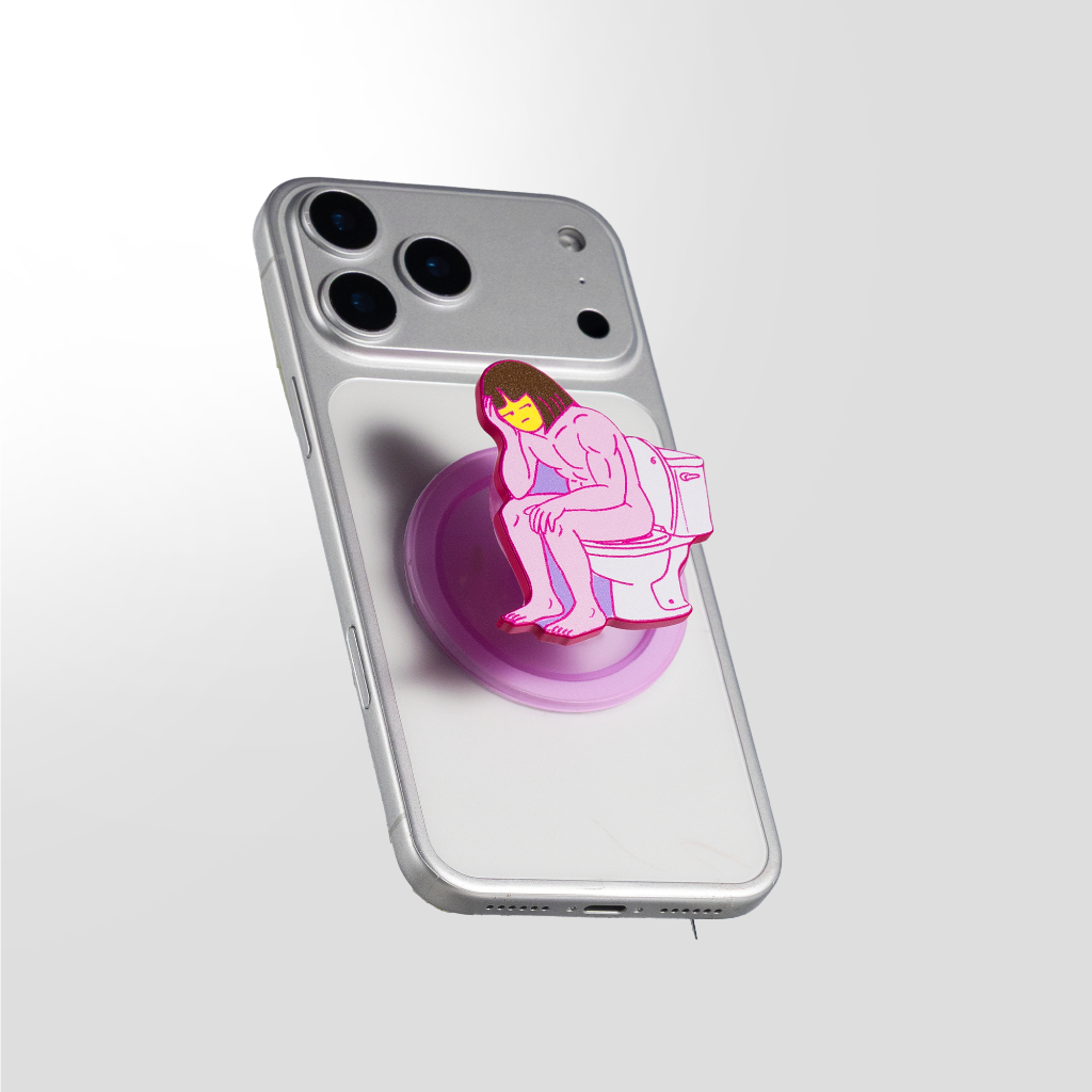 Giá đỡ điện thoại popsocket iPhone NGƯỜI DỄ TÍNH nam châm bề mặt nhám | BigBuy360 - bigbuy360.vn