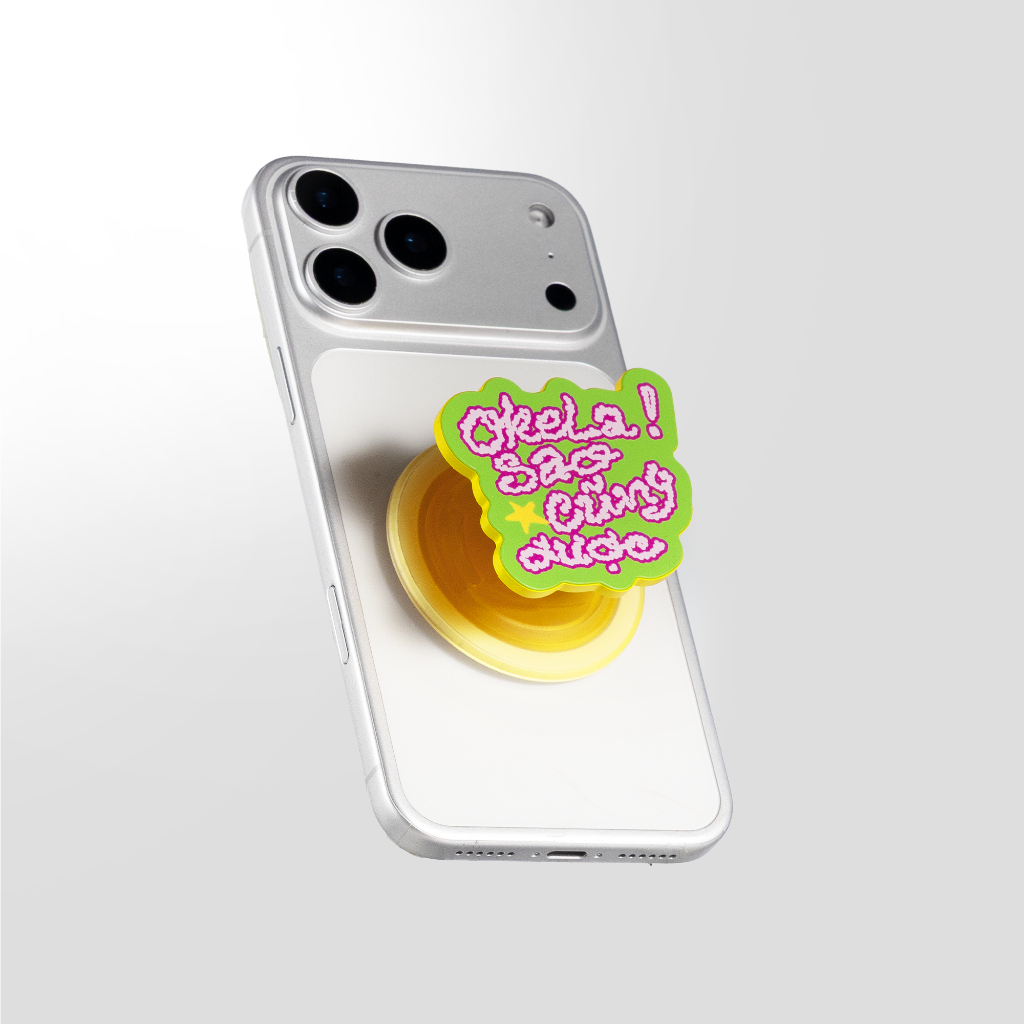 Giá đỡ điện thoại popsocket iPhone NGƯỜI DỄ TÍNH nam châm bề mặt nhám | BigBuy360 - bigbuy360.vn