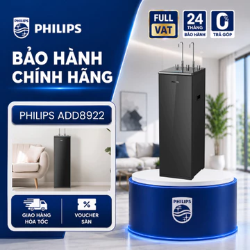 Máy lọc nước đứng RO Nóng Lạnh Hydrogen Philips ADD8922 - 10 lõi - Công nghệ Aquaporin - Chính Hãng 24 Tháng