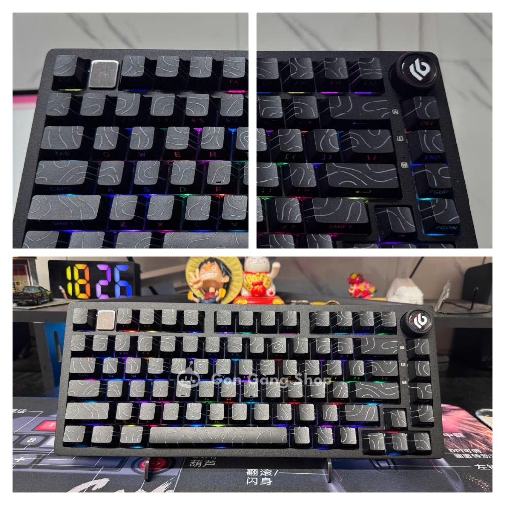 Bàn phím cơ Không dây NHÔM - LEOBOG HI75C PRO Keycap RGB - APP Marco - Núm vặn THkeyboard ( New) | BigBuy360 - bigbuy360.vn