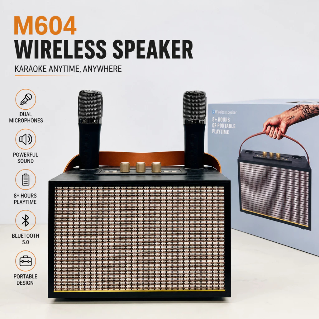 Loa Bluetooth M72 Pro Có Sẵn 2 Micro Không Dây Hát Karaoke Nghe Nhạc Bass Cực Đỉnh Đời Mới 2025 DC55 | BigBuy360 - bigbuy360.vn
