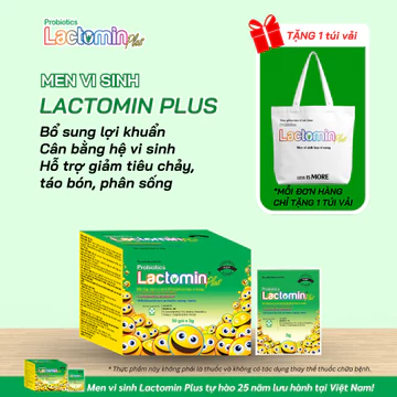 Men Vi Sinh LACTOMIN PLUS (Hàn Quốc, Gói Bột) - Giảm Tiêu Chảy, Táo Bón, Cân Bằng Hệ Vi Sinh Đường Ruột