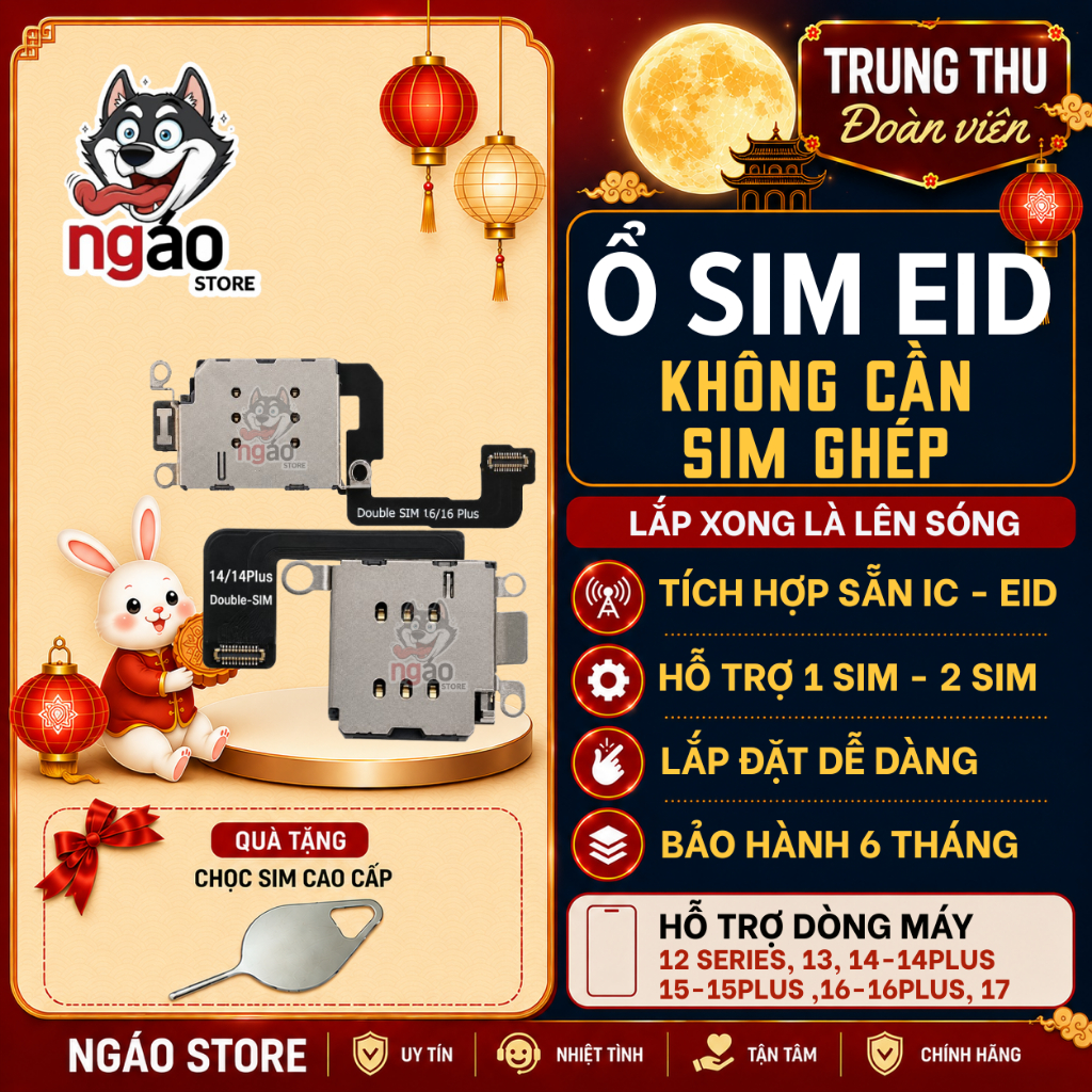 Ổ SIM EID cho iPhone Lock - Hỗ Trợ 2 SIM - Có Thể Add Được ESIM - Hỗ trợ dòng máy 12-17 | BigBuy360 - bigbuy360.vn