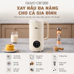 Máy Làm Sữa Hạt Mini OLIVO CB1200 – Dung Tích 1.2L, Làm Sữa Chua, Nấu Sữa Hạt, Xay Sinh Tố - Khử Khuẩn — ảnh 2