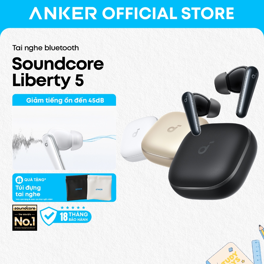 Tai nghe bluetooth soundcore Liberty 5、chống ồn chủ động mạnh、âm thanh Hi-Res | BigBuy360 - bigbuy360.vn