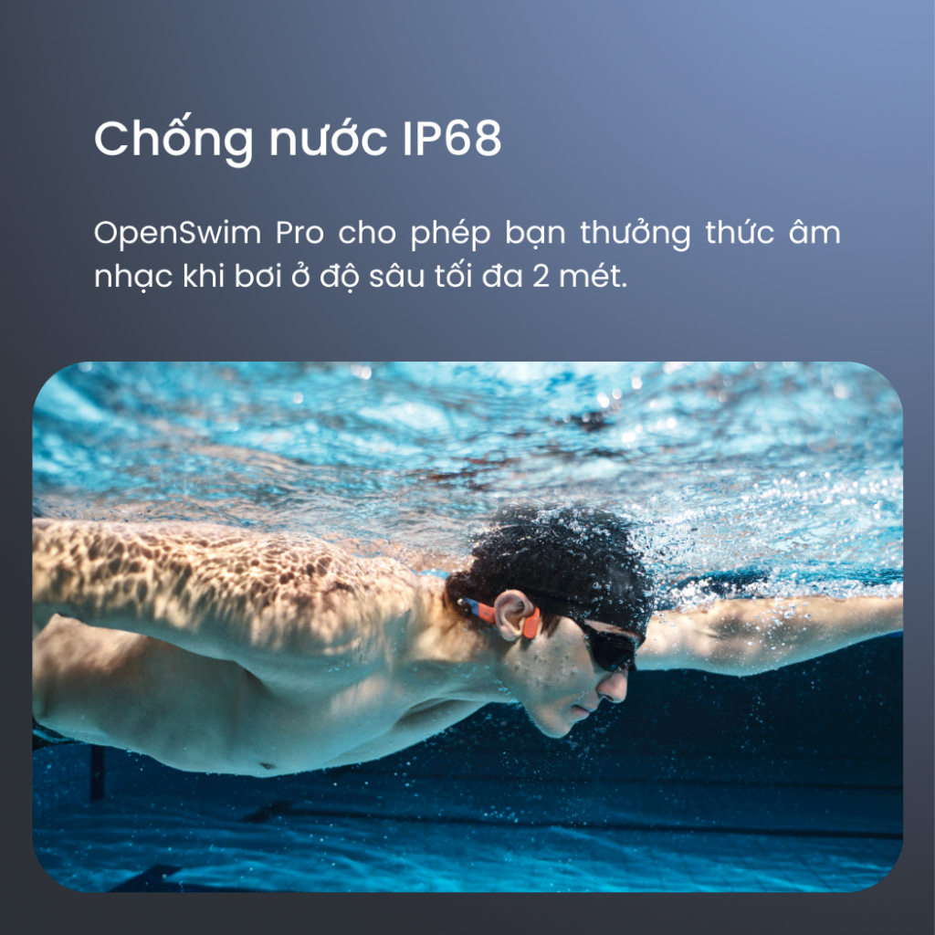 Tai nghe thể thao truyền âm thanh qua xương Bluetooth Shokz OpenSwim Pro - Hàng chính hãng BH 24 tháng NEW FULLBOX | BigBuy360 - bigbuy360.vn