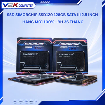 Ổ Cứng SSD SIMORCHIP SSD120 128GB SATA III 2.5 Inch SMC128GSSD120 – SSD Gắn Trong PC Laptop | V2K Computer