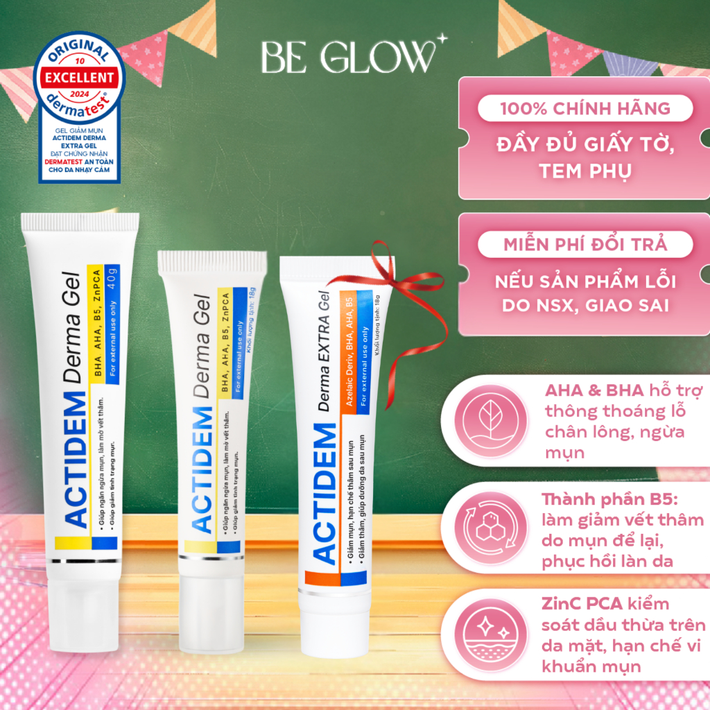 Gel giảm mụn ACTIDEM Derma Gel / Extra Gel 18gr / 40gr – Be Glow Beauty
