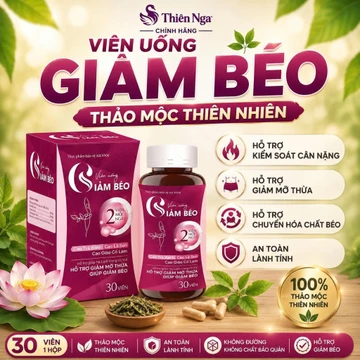 Viên Uống Giảm Béo Thảo Mộc Thiên Nhiên, Cao Trà Xanh, Cao Lá Sen, Cao Giảo Cổ Lam, Hỗ Trợ Giảm Mỡ Thừa 30 Viên