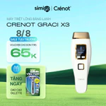 Máy triệt lông lạnh mini Crenot Graci X3 tẩy triệt lông vĩnh viễn vùng kín nữ bikini may triet long cam tay IPL tại nhà — ảnh 1