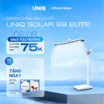 Đèn led để bàn làm việc cao cấp UNIQ Solar S9 Elite đèn học đọc sách chống cận thị cho bé tích hợp đồng hồ podomoro — ảnh 1