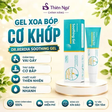 Dr Rerdia Soothing Massage Gel Giảm Đau Khớp Tay, Kem Xoa Bóp Cổ Tay Ngón Tay, Giảm Nhức Mỏi 30g
