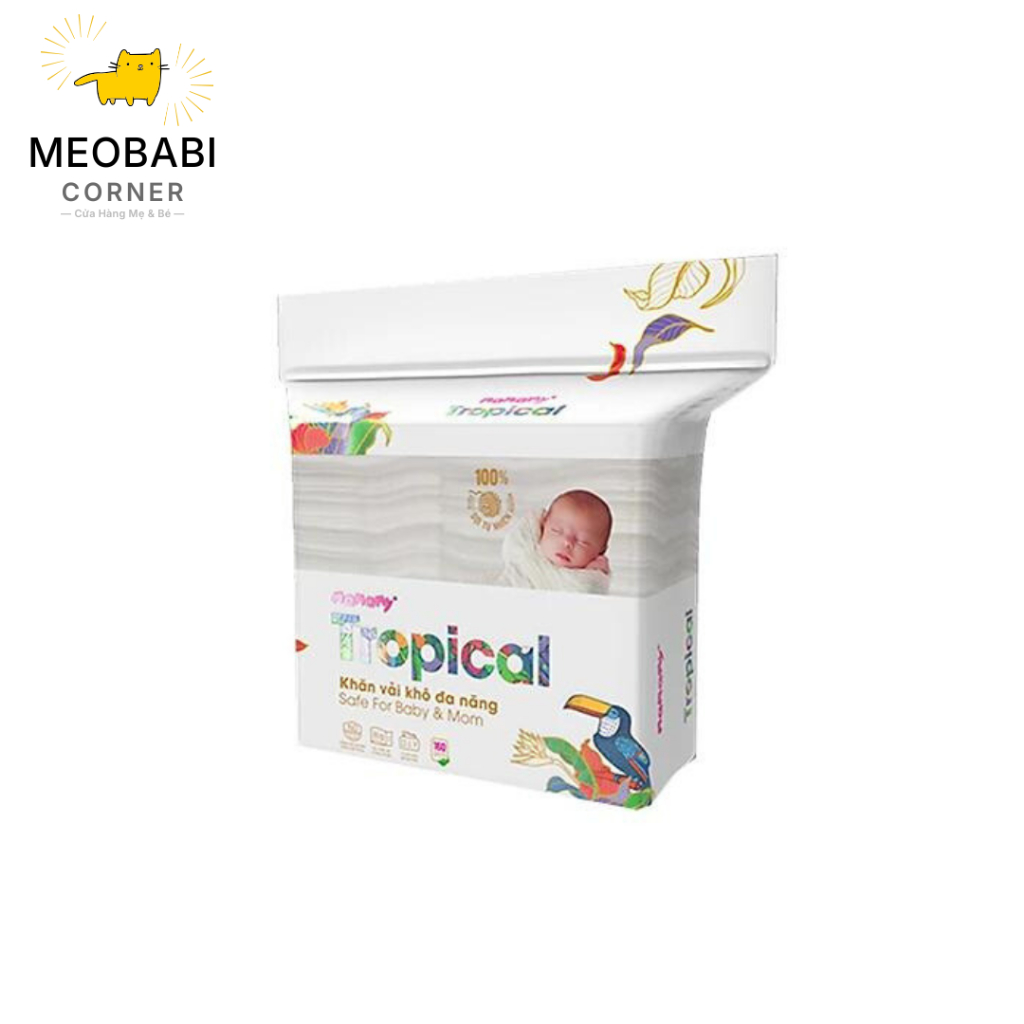 Khăn khô đa năng Mamamy Tropical 160 tờ