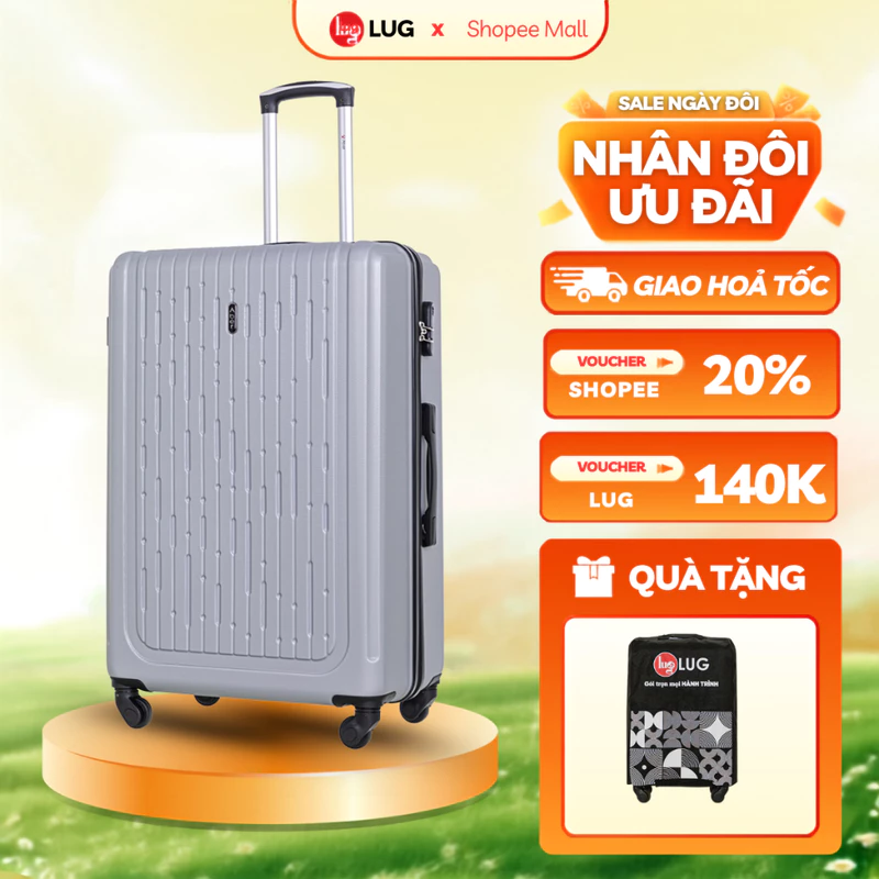 Vali Kéo LUG Aber MHL010 Size 20/ Size 24 Nhựa ABS hạn chế trầy xước - Khóa số bảo mật an toàn — ảnh 1