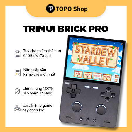 Trimui Brick Pro - Option thẻ tốc độ cao, Cài sẵn Firmware mới nhất và kho game hay chọn lọc | BigBuy360 - bigbuy360.vn