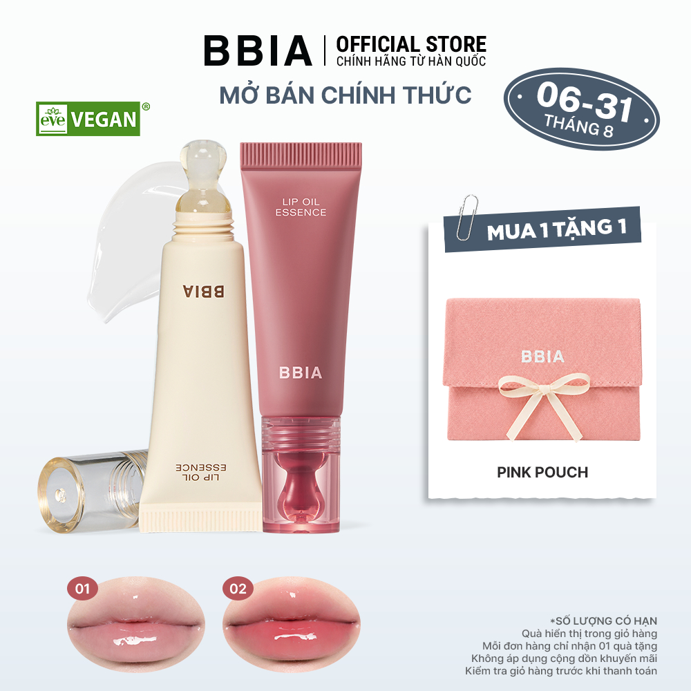 Tinh chất dưỡng môi cấp ẩm chuyên sâu BBIA Lip Oil Essense 8g