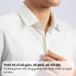Áo sơ mi trắng dài tay nam Phan Nguyễn, chất liệu bamboo cao cấp, mềm mát, form slim fit SMD.1419 — ảnh 6