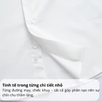 Áo sơ mi trắng dài tay nam Phan Nguyễn, chất liệu bamboo cao cấp, mềm mát, form slim fit SMD.1419 — ảnh 5