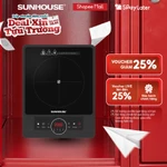 Bếp hồng ngoại Sunhouse SHD6012A - Công suất 2000W - Mặt kính pha lê - Chế độ hẹn giờ - Khóa trẻ em - Đa chức năng — ảnh 1