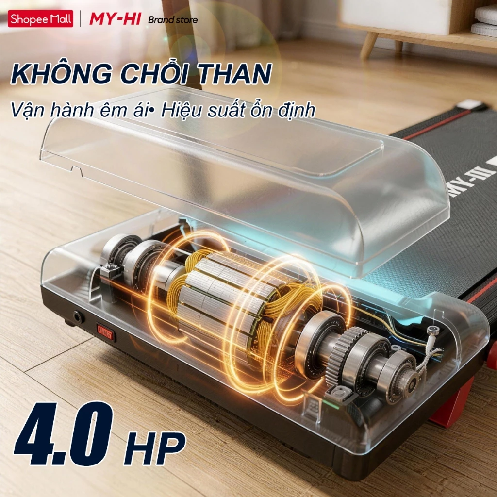 máy chạy bộ MY-HI,Có thể gập lại,Giảm chấn chống ồn,1-16km/h,Có độ dốc,Đi bộ và chạy được,Sử dụng tại nhà