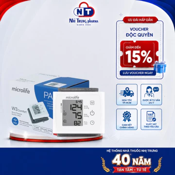 [HỎA TỐC HCM] Máy Đo Huyết Áp Cổ Tay MICROLIFE W3 Comfort Công Nghệ IMT Chính Xác Chuẩn Châu Âu