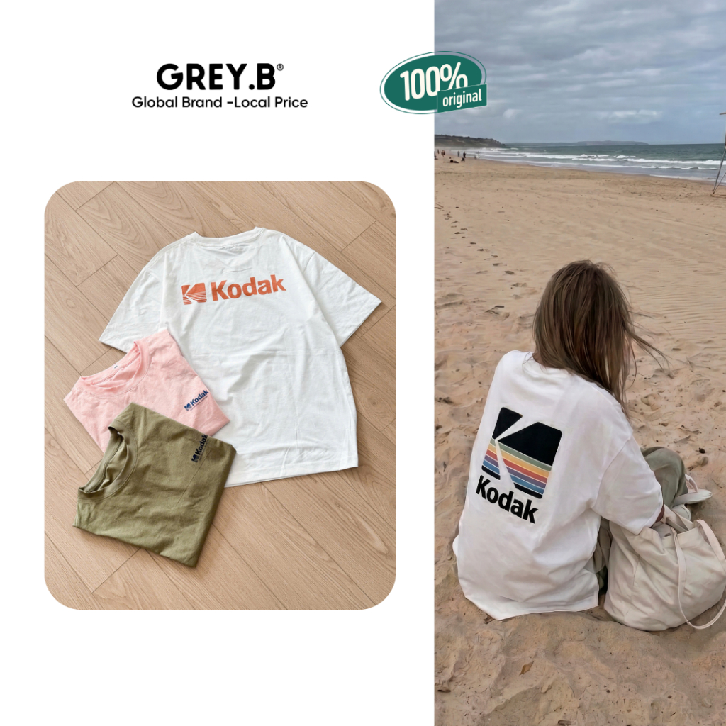 Áo Thun Ko.dak Tshirt Logo Recipe Oversized GREYB Unisex | BigBuy360 - bigbuy360.vn