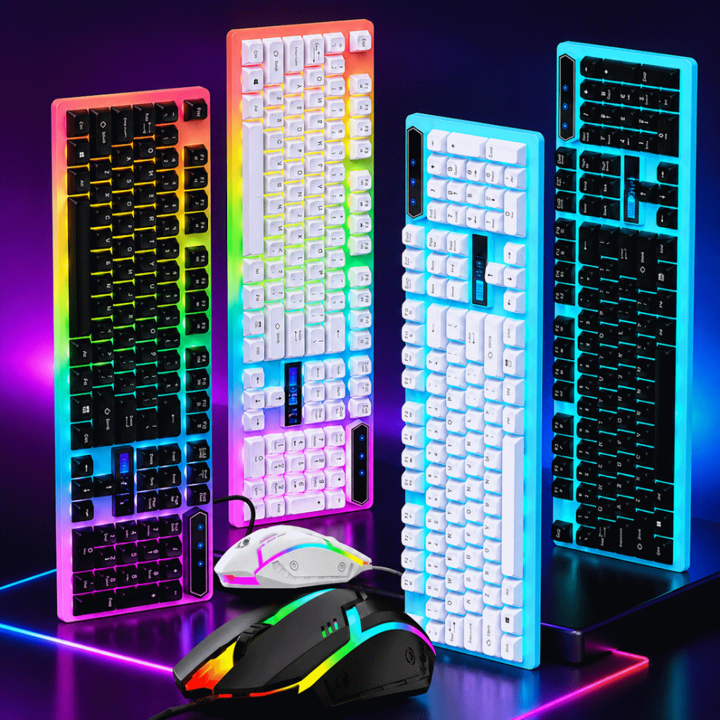 Bộ Bàn Phím Chuột máy tính Gaming LED 7 Màu Chất Lượng BH đổi mới trong 12 tháng