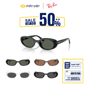 KÍNH MÁT UNISEX RAYBAN 0RB4441D, Kính Mát Nhựa, Kính Mát Vuông, Kính Mát Thời Trang, Mắt Kính Chính Hãng Mắt Việt