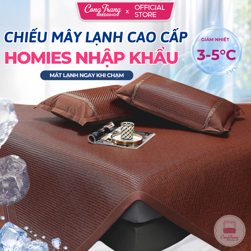 Chiếu Mây Lạnh Cool CongTrang Bedding, Chiếu Điều Hòa Mát Lạnh Mùa Hè - Đủ Các Kích Thước