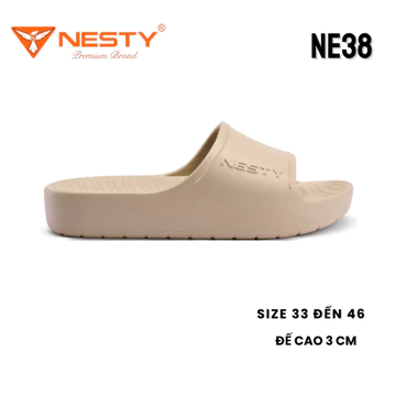 [NE38] Dép Bánh Mì NESTY Nam Nữ EVA Đúc Nguyên Khối Đế Cao Êm Nhẹ Chống Trượt Đi Hằng Ngày